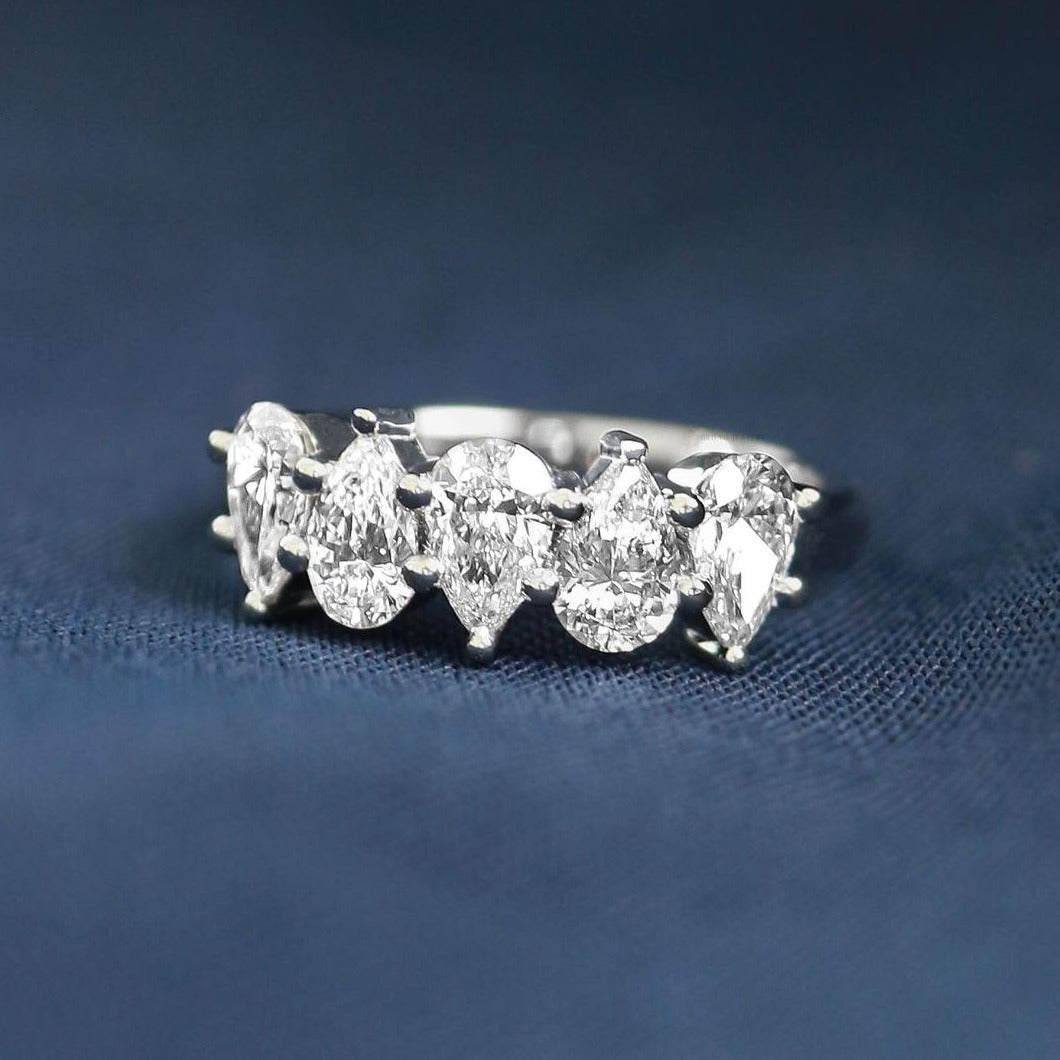 Pear Diamond Eternity Ring